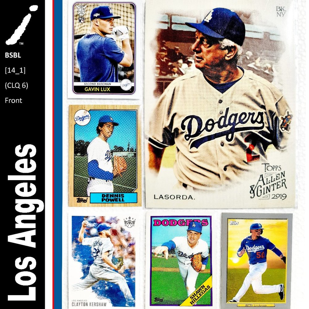 Los Angeles Dodgers 6 Card Lot - BSBL [14_1]